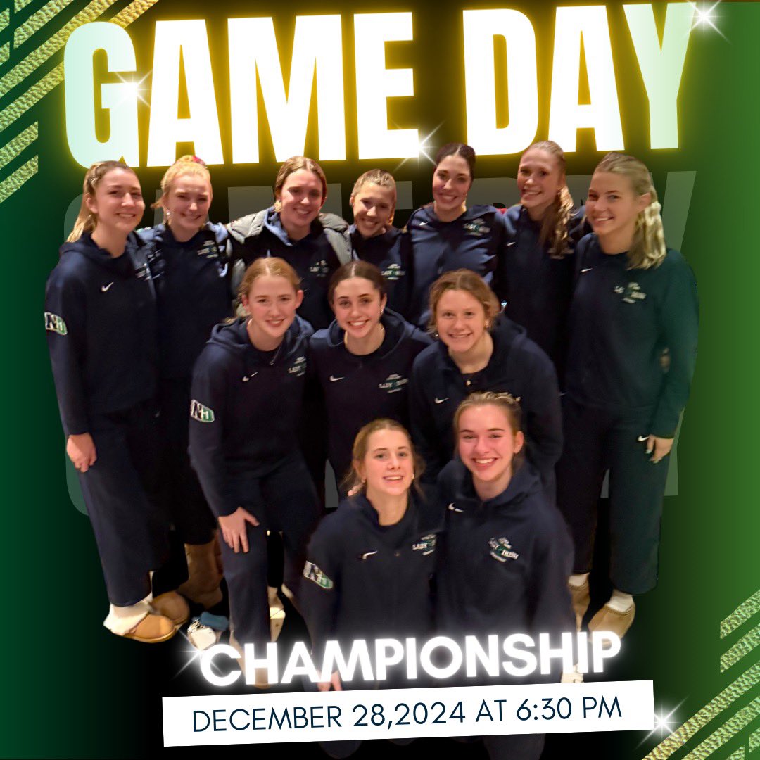 The Lady Irish play for the championship at the Reindeer Games Tournament! Go Irish!