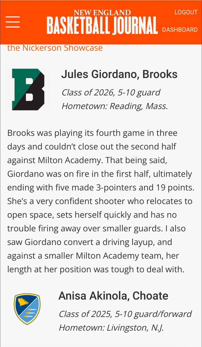 Thank you <a href="/nehoopjournal/">New England Basketball Journal</a> for the write-up! It was a competitive weekend, and I appreciate my teammates, couldn’t be successful without them! 

<a href="/HoopsBrooks/">Brooks Girls Basketball</a> 
<a href="/MCWSTARZ/">MCW STARZ</a> 
<a href="/GoldStandrdHoop/">Gold Standard</a>
