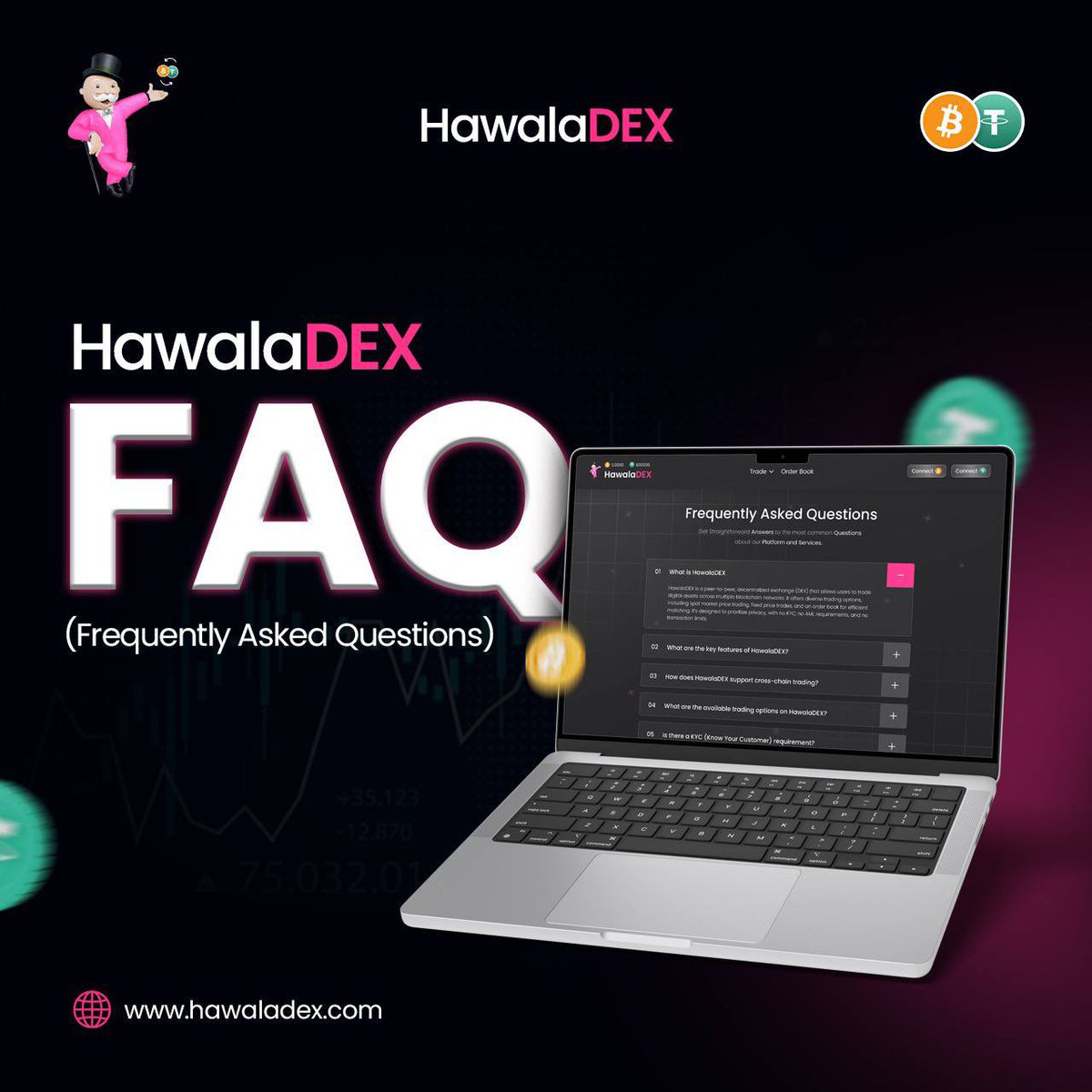 hawaladex's tweet photo. HawalaDEX FAQ
https://t.co/5n2tvbdflW
#dex #atomicswap #crosschain #btcagent #dexorderbook #btc #hawala #hawaladex #whitepaper https://t.co/tK44WDqX7c