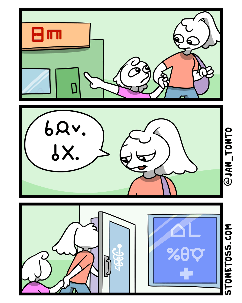 jan_tonto's tweet photo. bonus comic 9 - kipisi misikeke (sitelen pona ver.)

#tokipona #stonetoss #conlang https://t.co/Oy6NzneYRO