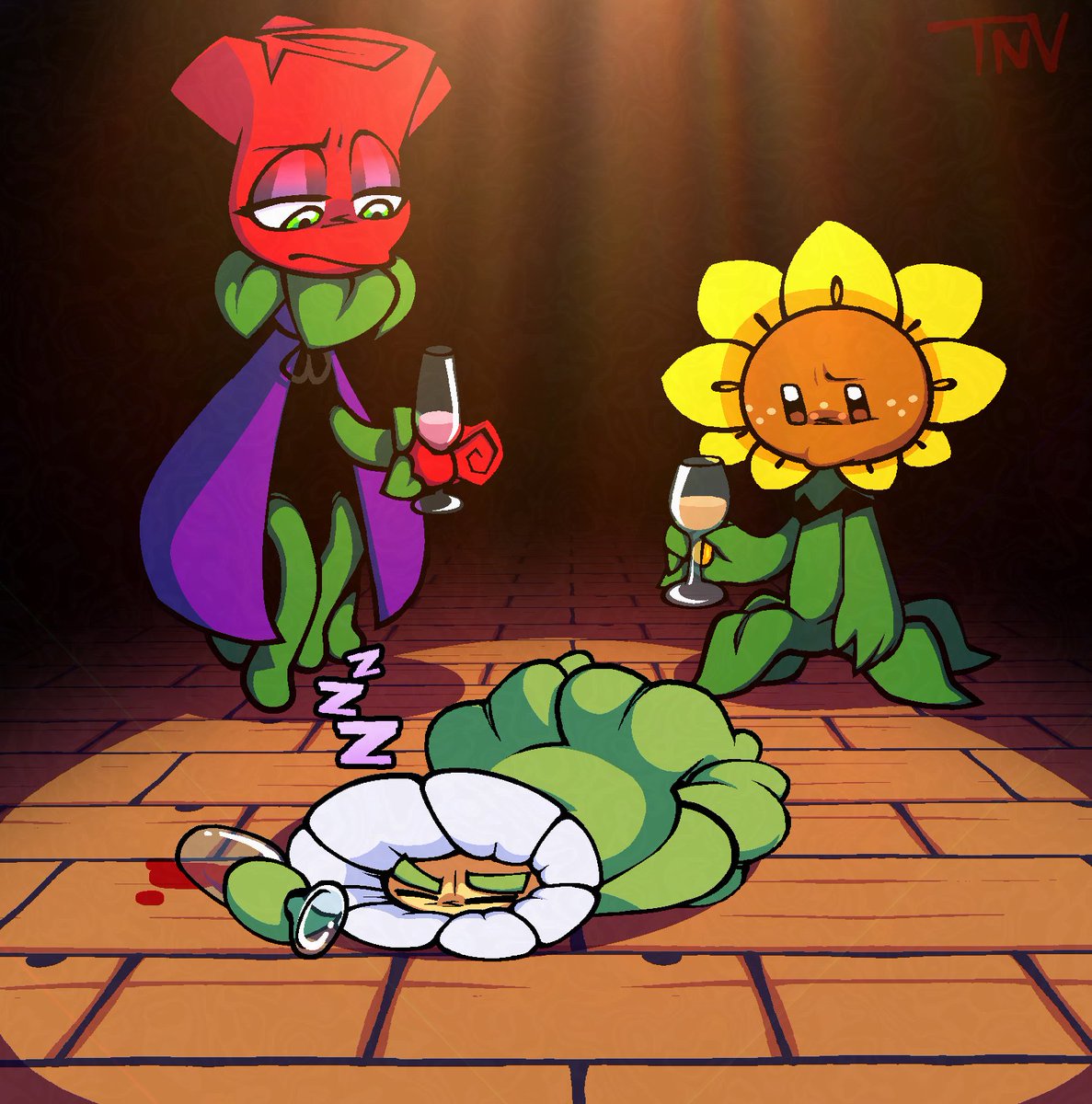 DailyPVZ's tweet photo. Day 173 - Early Drinking

She thinks it's New Years already, they were just drinking...

Also I'm so damn late, I'm sorry

-📺 https://t.co/i6ZLeO7gpB