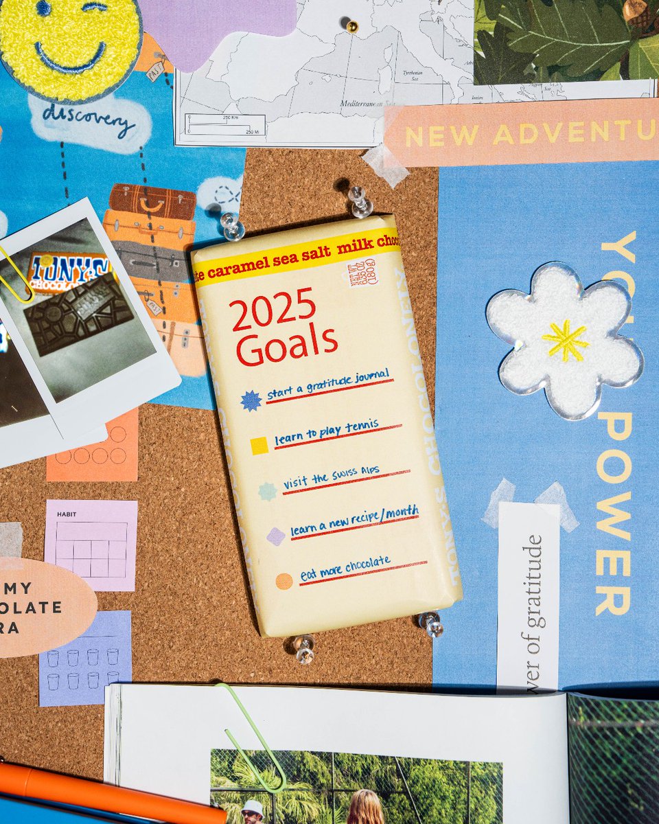 2025 mood: Accountability, but make it sweet?! 😉

Like a vision board, our custom wrapped "Goals" bar is here to turn your dreams into a reality, one bite at a time! 

You can find this template (and some other sweet ones) on our Chocoshop! Choco cheers to happy manifesting ✨