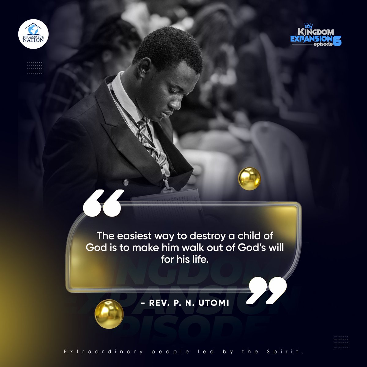 The easiest way to destroy a child of God is to make him walk out of God’s will for his life. -RPN 

#RPN

#KingdomExpansion

Watch live, subscribe, like, and click 🔔