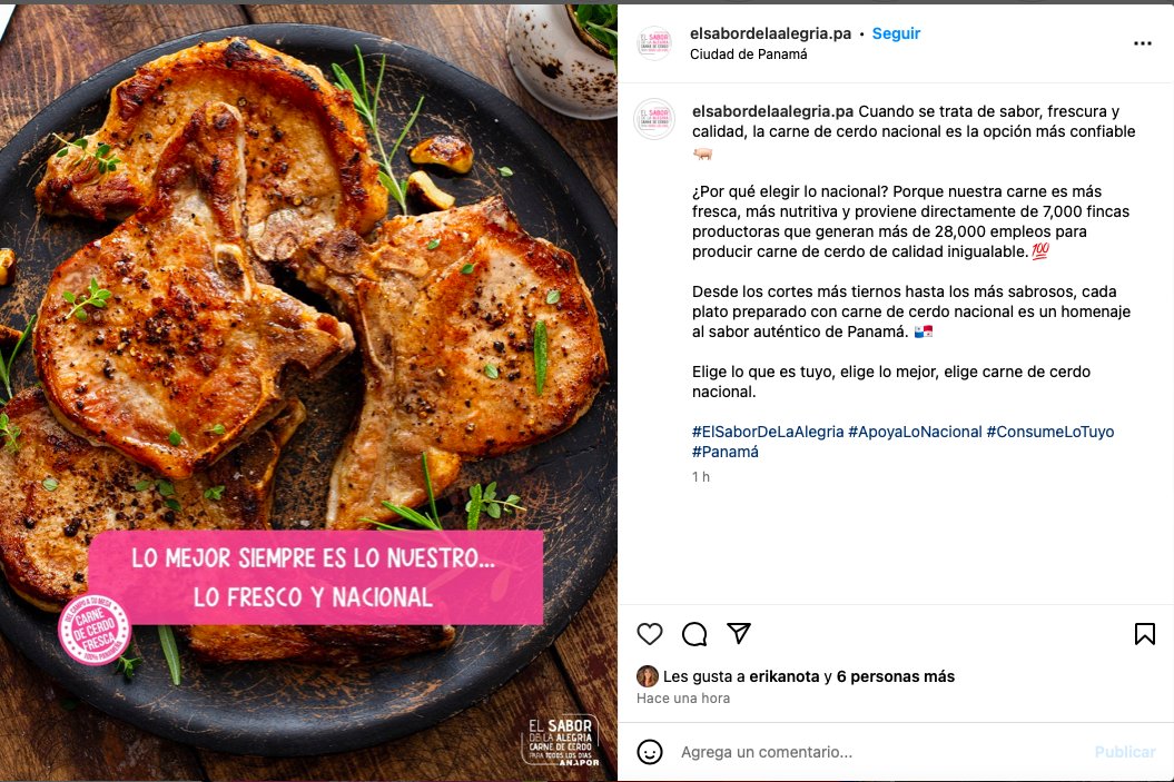 Cuando se trata de sabor, frescura y calidad, la carne de cerdo nacional es la opción más confiable. 

instagram.com/p/DEIdWf3CFxS/
