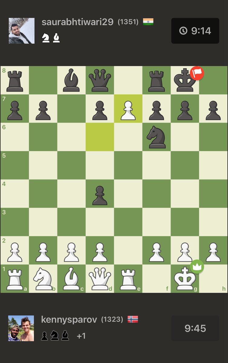 kenefficiency's tweet photo. @chesscom Real rapid is here ! 😂 https://t.co/LttP64uMgL