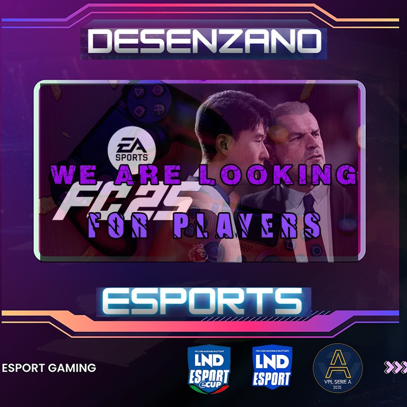 DESENZANO eSports (@dsz_esports) on Twitter photo ‼️‼️RICERCHIAMO PLAYER
VALUTIAMO TUTTI I RUOLI
DM PER MAGGIORI INFO!!
FORZA DESENZANO 🔵⚪️ ‼️‼️RICERCHIAMO PLAYER
VALUTIAMO TUTTI I RUOLI
DM PER MAGGIORI INFO!!
FORZA DESENZANO 🔵⚪️