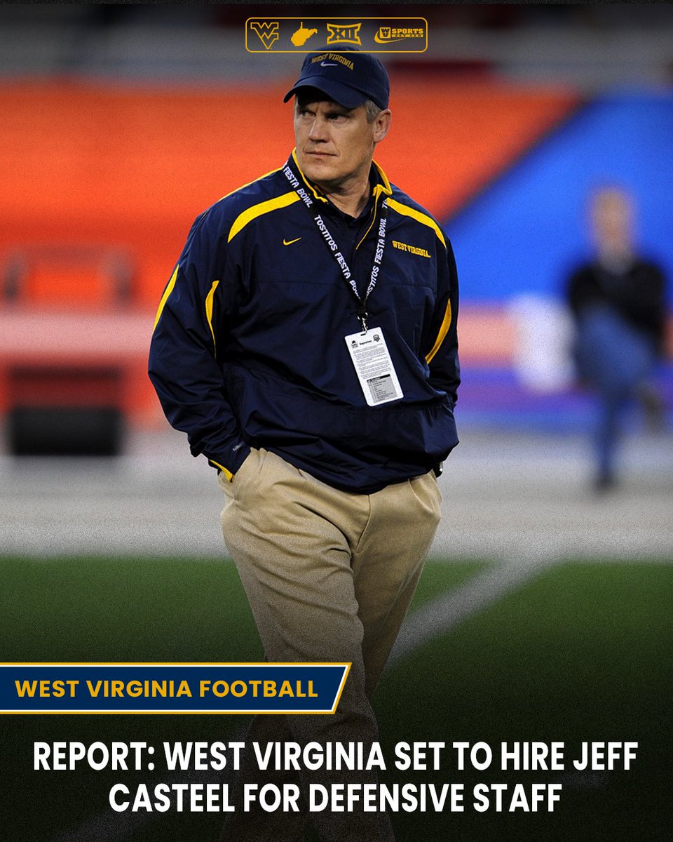 WVSportsDotCom's tweet image. Link ▶️ gowvu.us/gyj 

Report: Former #WVU coach Jeff Casteel is set to return, joining Rich Rodriguez's defensive staff. #HailWV