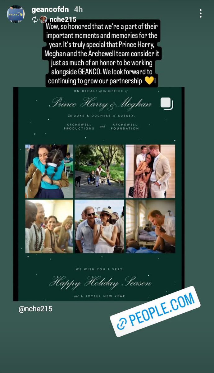 KayRoss96's tweet photo. #ASussexSeasonsGreetings 🌲

@GEANCOFDN #ArchewellFoundation
#HarryAndMeghanInNigeria 🇳🇬 https://t.co/igmfN9JPDL