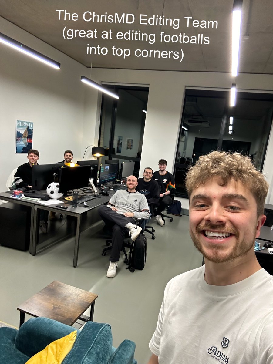 chrismd10's tweet photo. YouTube has now been my full time job for 10 ridiculous years. From Fifa to football to Nerf Wars to Cristiano Ronaldo to Takeaways to Pub Golf, it’s been a decade I could never have dreamt of. 

It’s truly incredible to bump into people and hear that some of you have been watching for 10 years (I’m sorry for the 2014 videos) and I’ve loved growing my content as I’ve grown myself and you lot have too. Since beginning pressing record on a camcorder in my bedroom, I’ve now got an incredibly talented team who help me make content better than I ever could have, and I can’t wait to see what ridiculous concepts we come up with next. 

By my calculations, my legs should have at least another 15 years of free kicks in them, so I’m not going anywhere anytime soon. Thank you for everything and to the next 10 years x