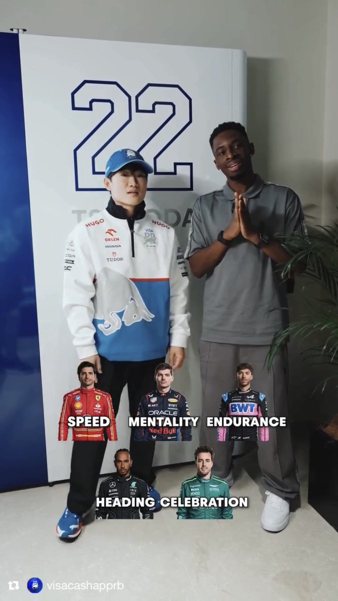 reidemaimo's tweet photo. [IG: Visa Cash App RB F1 Team]

The ‘F’ in F1 stands for footballer… right? ⚽️

#Tobjizzle #角田裕毅 #YukiTsunoda
(28/12/2024, Repost) https://t.co/WTcWJ8I4wc