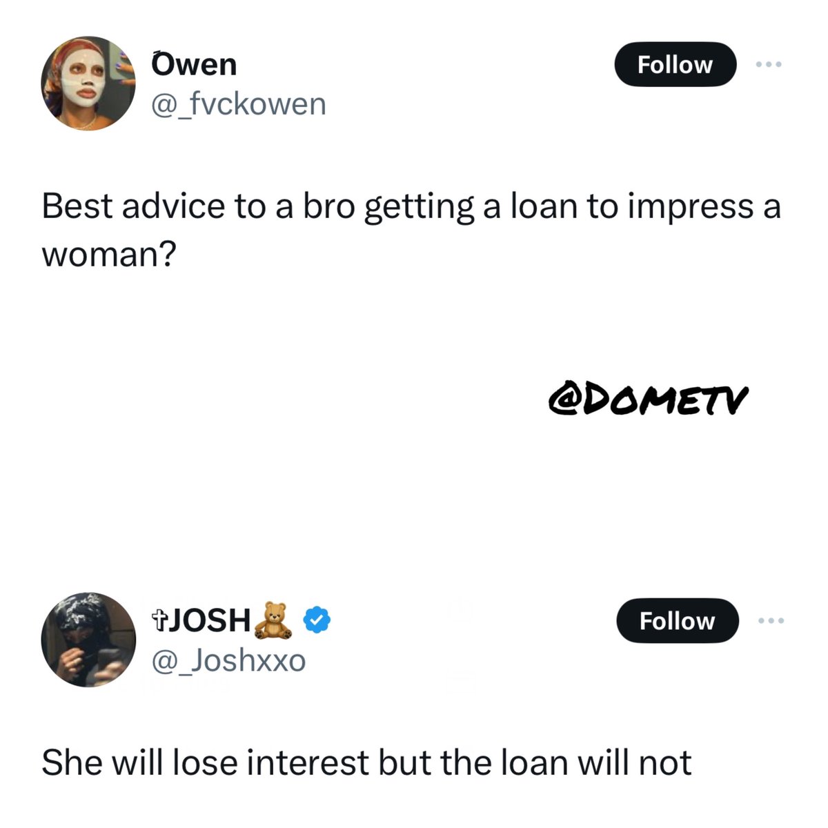Just__Halal's tweet photo. Twitter funny replies/videos.

1. Banger 😂 https://t.co/ytKCMRSCZf