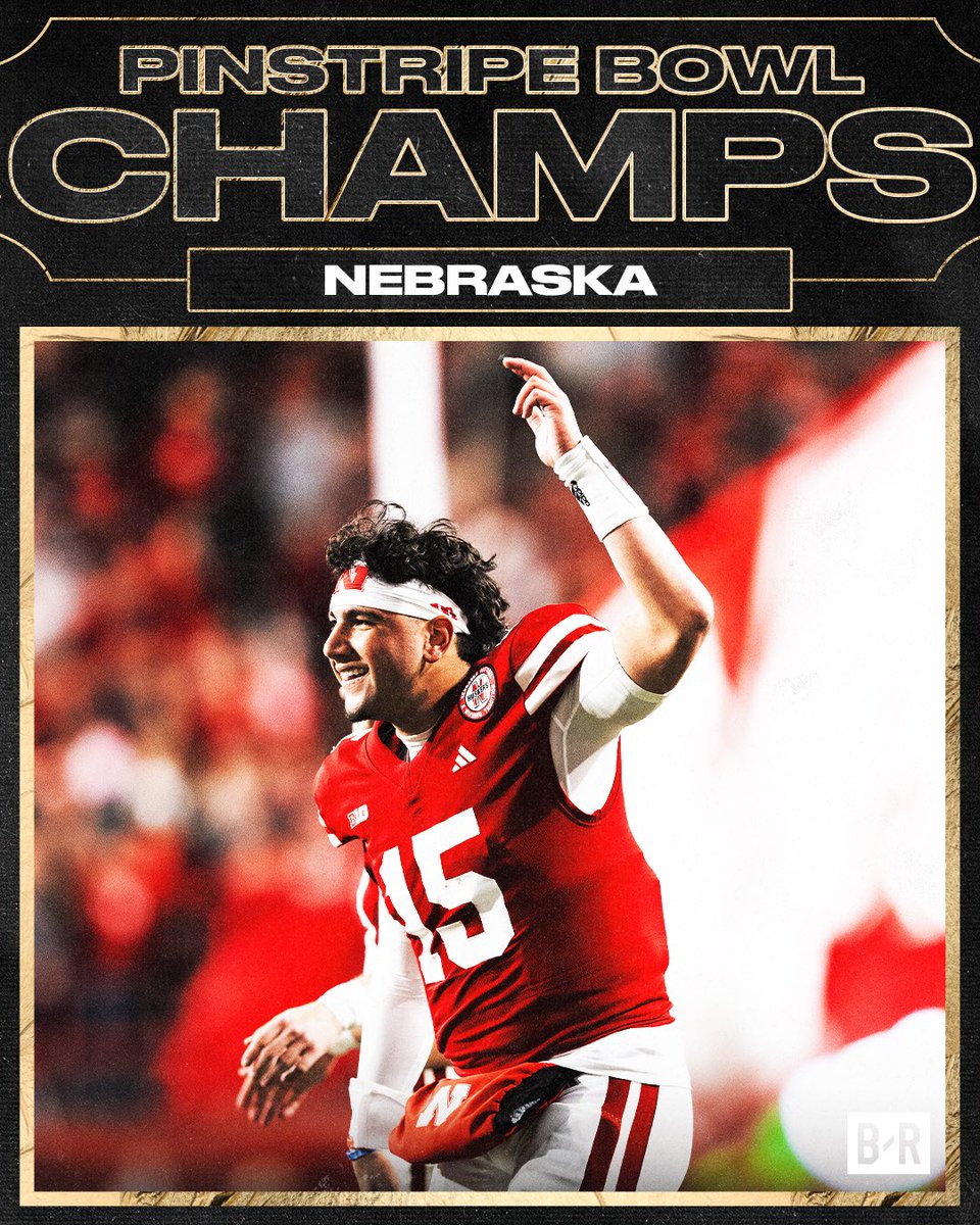 NEBRASKA HOLDS OFF BOSTON COLLEGE TO WIN THE PINSTRIPE BOWL 🙌
