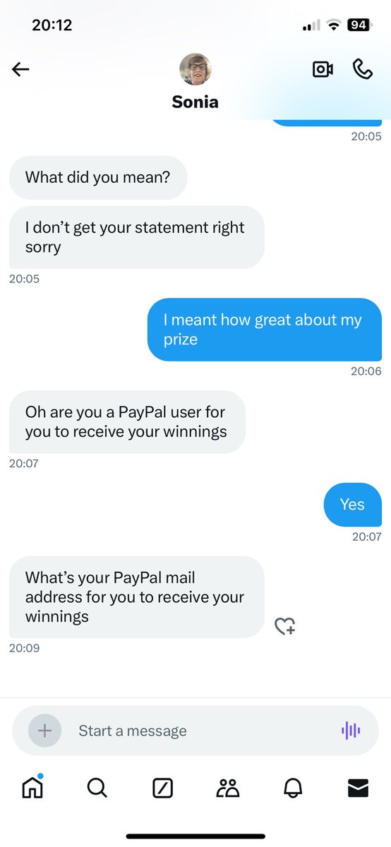 Someone wanting to give me money, someone who I have never met before and don't know from Adam. 
Do all people on here offer you money or is it just fake scammers