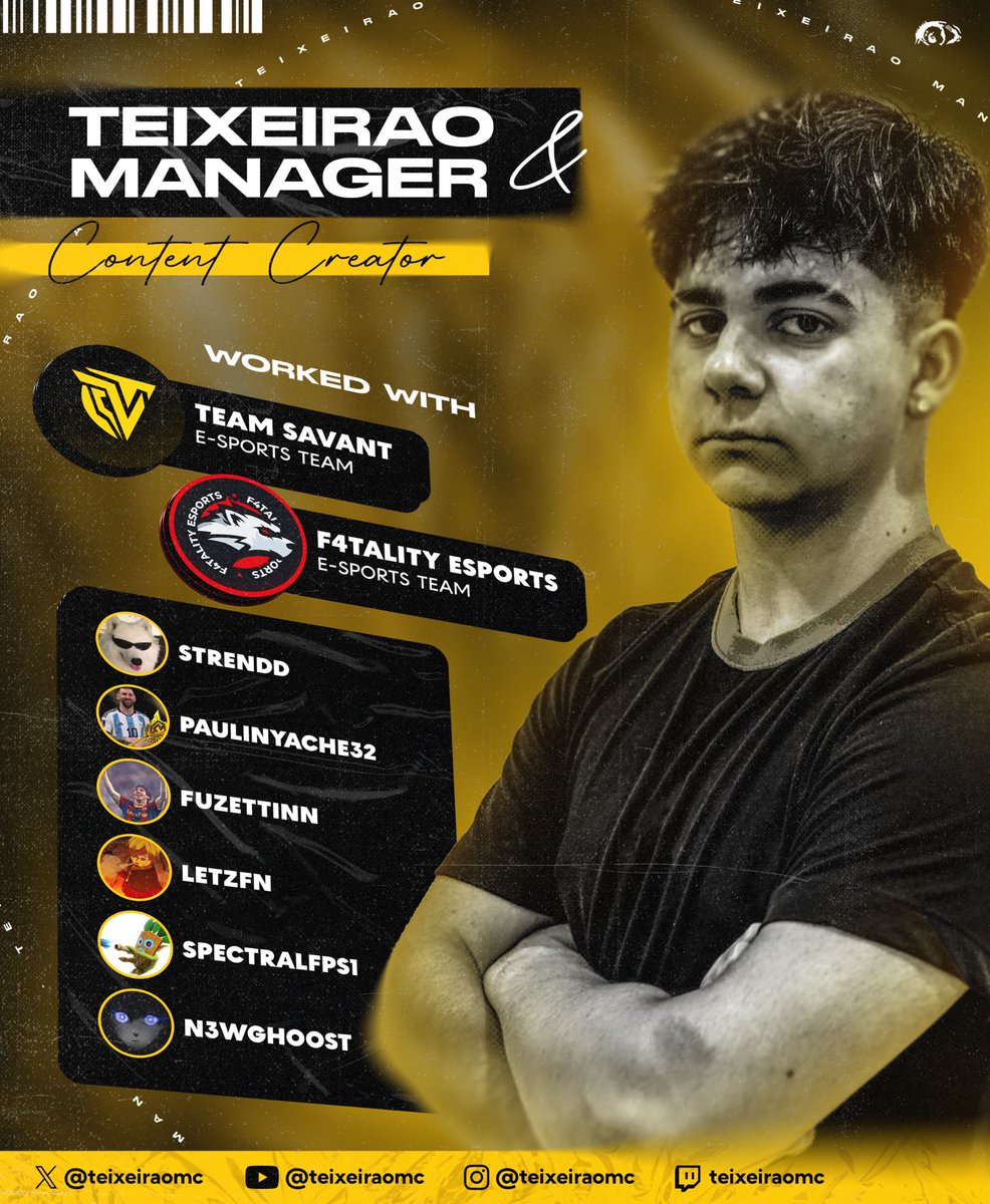 ❗️F/A Post ❗️

I'm looking for an organization to work as a Fortnite Manager/Content Creator… My information can be found below! ❤️

RT+V=❤️
