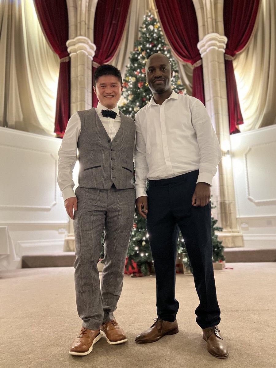 At our endoscopy Christmas party with my +1 😅