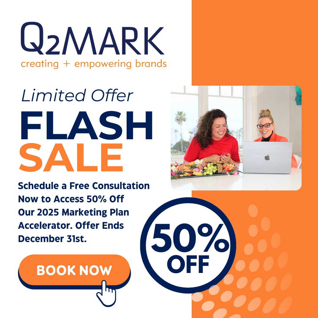 Q2Mark's tweet image. Success doesn’t wait—and neither should you. With 50% off our 2025 Marketing Plan Accelerator, this is your chance to start the new year with confidence. Offer expires December 31st! q2mark.as.me/marketing-plan…