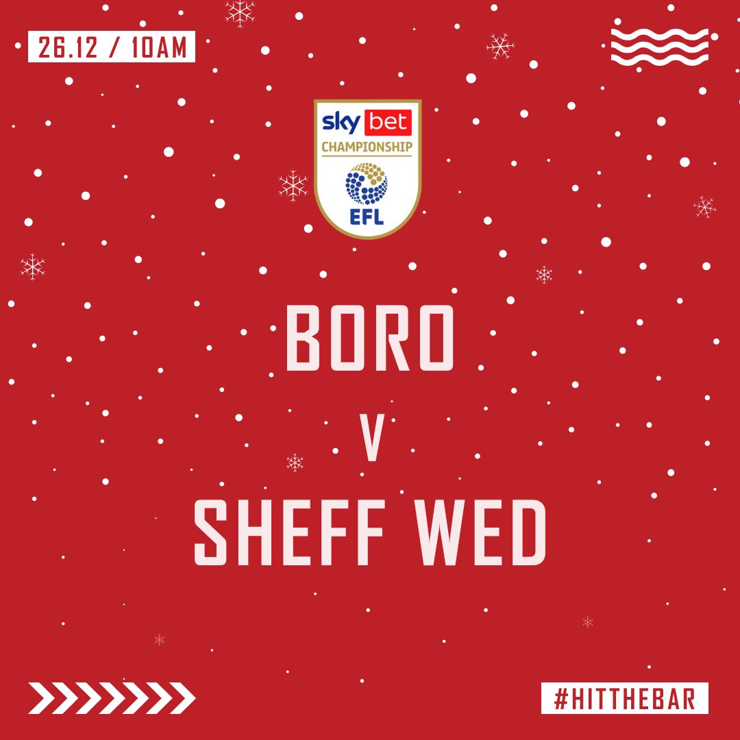 HIT THE BAR (@hitthebarltd) on Twitter photo #HitTheBar tomorrow from 4PM for <a href="/Boro/">Middlesbrough FC</a> v <a href="/BurnleyOfficial/">Burnley FC</a> ⚽️
We will be open before and after the match including both of our Outdoor Bars 🍺
1 Bridge Street East.
#UTB #HitTheBar tomorrow from 4PM for <a href="/Boro/">Middlesbrough FC</a> v <a href="/BurnleyOfficial/">Burnley FC</a> ⚽️
We will be open before and after the match including both of our Outdoor Bars 🍺
1 Bridge Street East.
#UTB