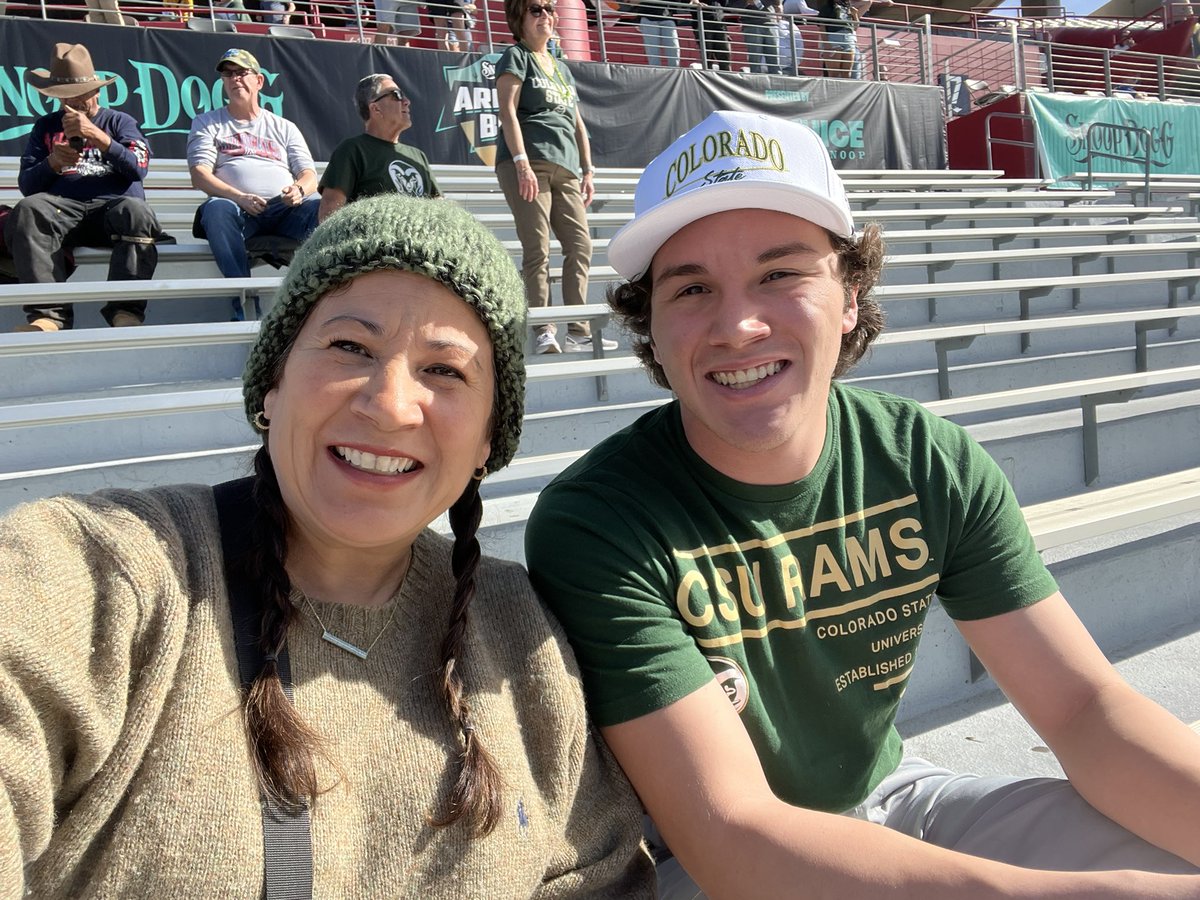 CyWsmom's tweet photo. Let’s go, CSU 🐏! We here in the dirty T! @CoachMattMumme https://t.co/xmAvrmm7hY