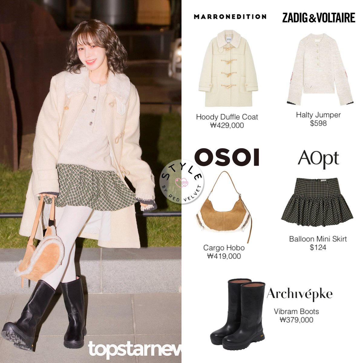 WENDY 🩵 241219 SBS Youngstreet

MARRON EDITION, ZADIG &amp; VOLTAIRE, OSOI, AOPT, ARCHIVÉPKE

#REDVELVET #레드벨벳 #WENDY #웬디 #styleby_wendy