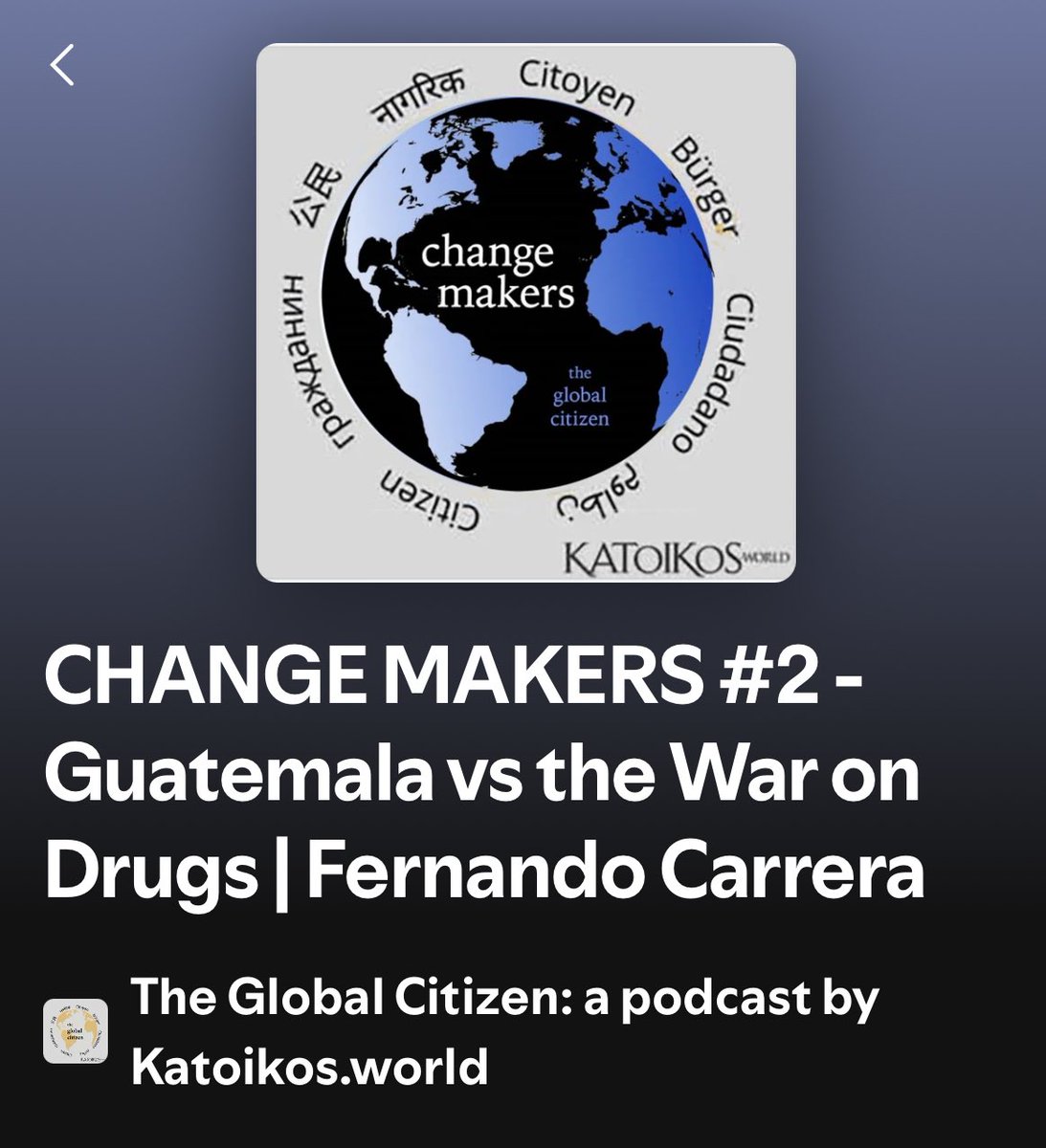 What makes you work for a right wing, ex-military President after spending your life working for human rights? What is it like for #Guatemala to openly question the #WarOnDrugs when no one else dares? open.spotify.com/episode/4VYhdh…