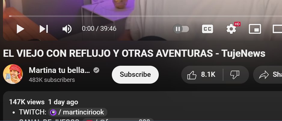 Sabes que el video de Martin Cirio va a estar buenísimo cuanto el título se ve así: