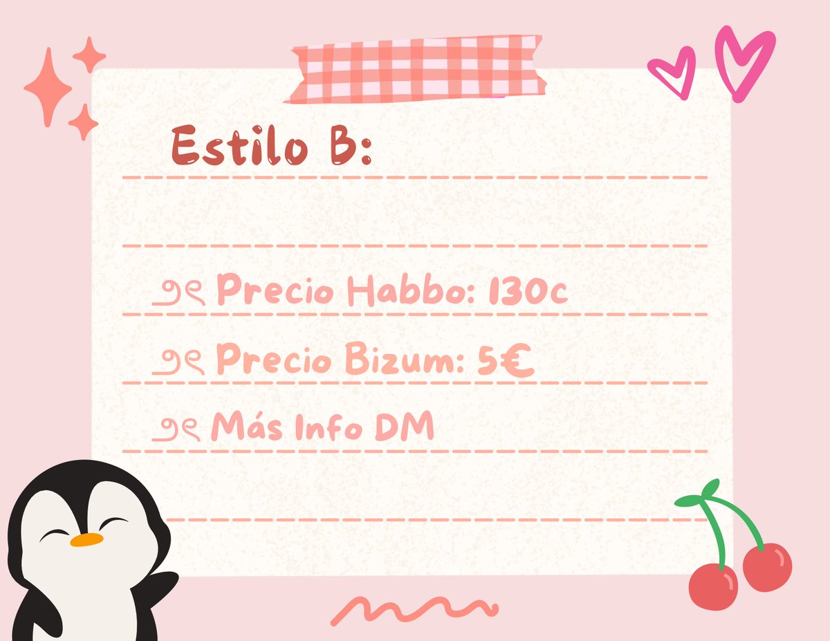 ✧——⊹ ࣪ ˖ 𝜗𝜚 ⊹ ࣪ ˖——✧

⊹  ♡ 𝐂𝐨𝐦𝐢𝐬𝐢𝐨𝐧𝐞𝐬 𝐀𝐛𝐢𝐞𝐫𝐭𝐚𝐬 ♡

      ➼ 𝗘𝘀𝘁𝗶𝗹𝗼 𝗕:

❥  Fondo y poses a elección

❥  Looks muy cargados tienen coste extra

❥  Hago también pose en parejas 

           𝘐𝘯𝘵𝘦𝘳𝘦𝘴𝘢𝘥𝘰𝘴 𝘋𝘔

✧——⊹ ࣪ ˖ 𝜗𝜚 ⊹ ࣪ ˖——✧