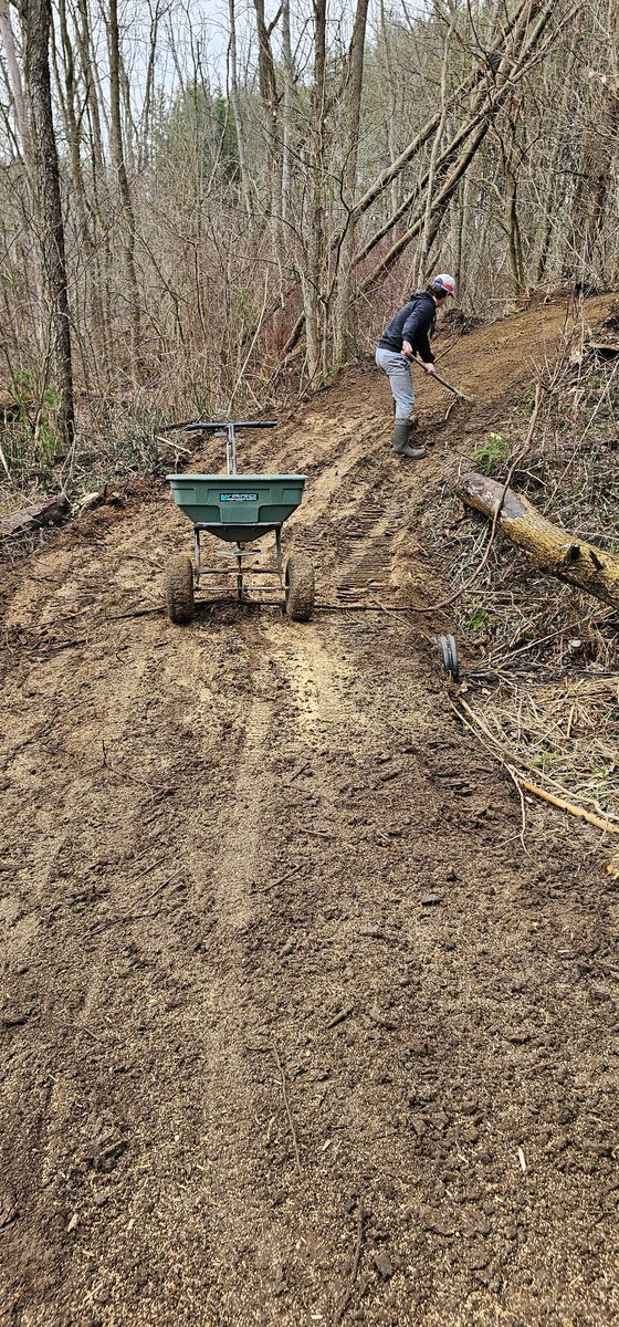 Over the Christmas holidays, we typically try and get out and add trails to our growing system. These trails will be here hopefully for family generations to enjoy and explore the beauty of nature . #lovedad