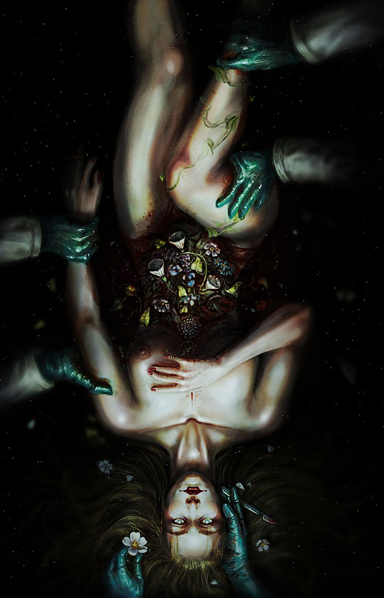 new favourite piece

#art #digitalart #horror #gore #flowers