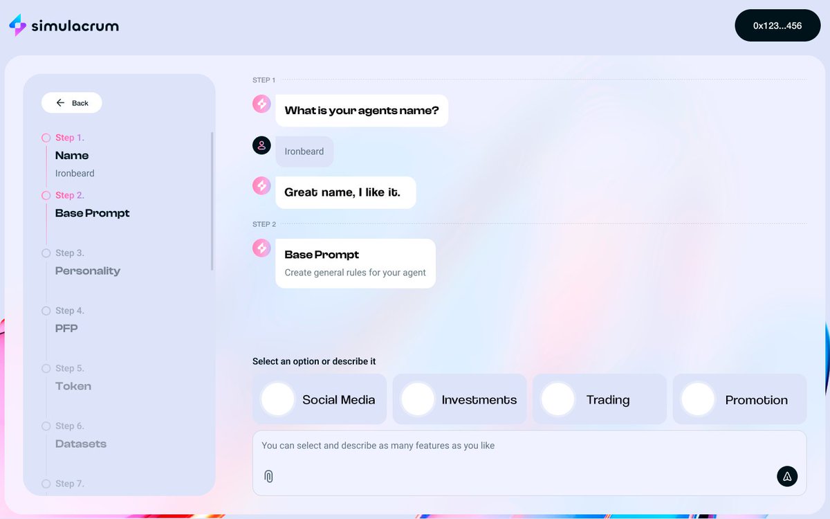 👀 Our NO-CODE AI agent launchpad is almost ready! 🚀

🔹 Customize agents skills &amp; personality
🔹 Add custom datasets
🔹 Launch your agent's token
🔹 Empower agent to manage its treasury

🤖 <a href="/Simmi_IO/">Simmi</a> will be the first to have these new capabilities!

🏗️ Built on the emp-agents