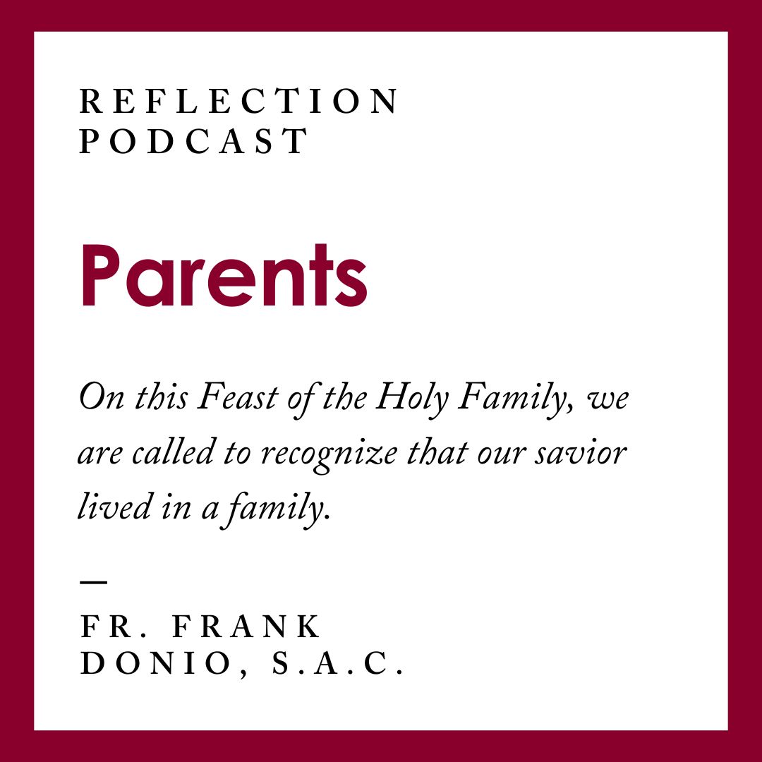 For the Feast of the Holy Family of Jesus, Mary, and Joseph, <a href="/FrFrankSAC/">Fr. Frank Donio, S.A.C.</a> reflects on being part of the family of faith, the Church. 

Click the link below to listen.
catholicapostolatecenterpodcast.com/reflections/pa…