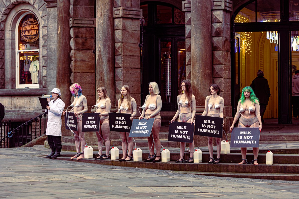 Milk is not Human(e) #milk #leeds #protest