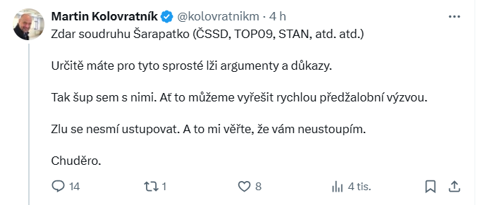 zdeněk šarapatka tweet media