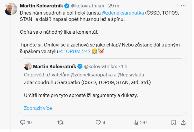 zdeněk šarapatka tweet media