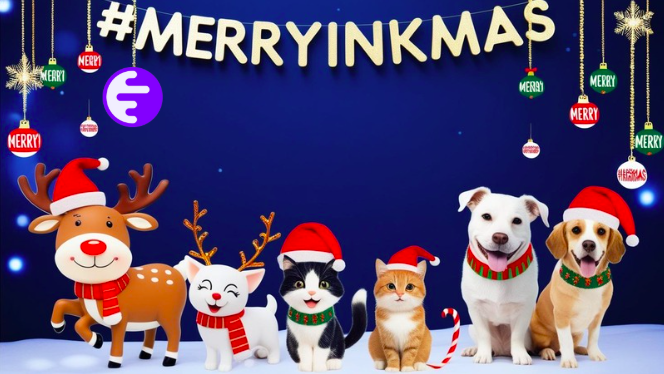 SilentXqpr's tweet photo. Merry Christmas! Wishing everyone luck and love! In 
#merryinkmas with @inkonchain https://t.co/GluduoYqx1