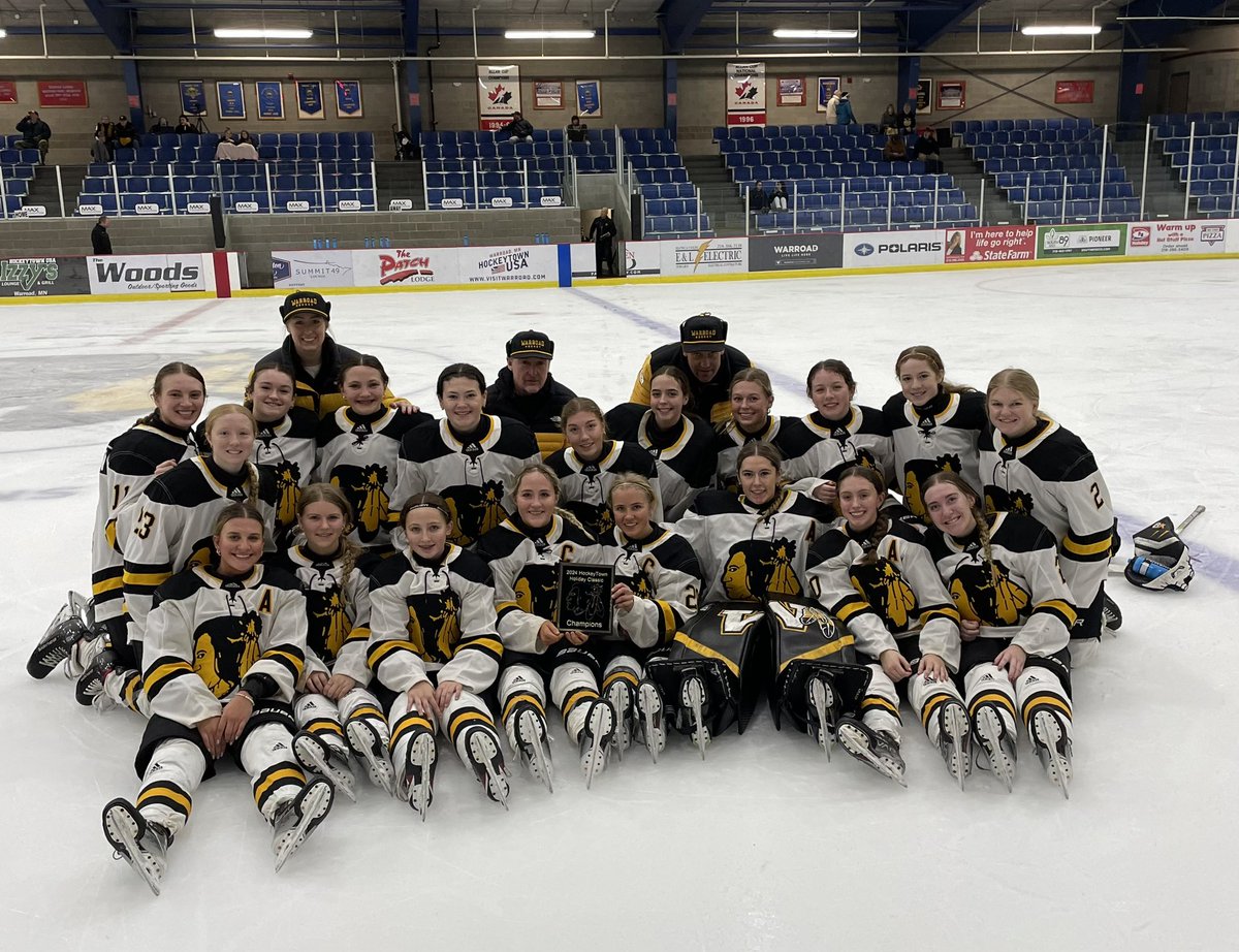 Lady_Warriors00's tweet image. Your Lady Warriors captured the HockeyTown Holiday Classic Championship Trophy! That wraps up the 2024 portion of our season! Happy New Years to everyone!