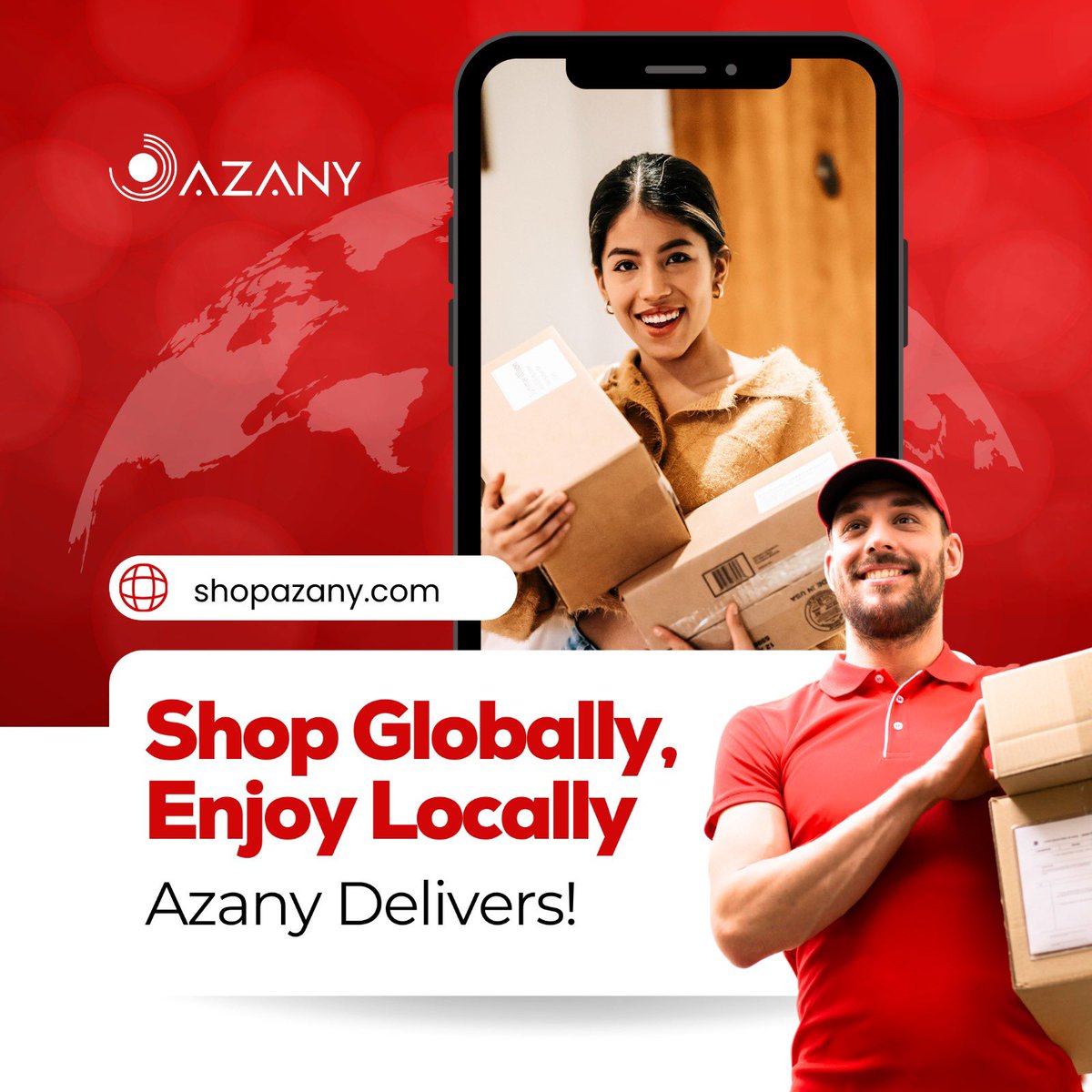 shopazany's tweet image. 🌍🛍️ Shop Globally, Enjoy Locally with Azany! Discover unique finds from around the world, delivered fast to you. Support global artisans and bring the world home today! #AzanyDelivers #ShopGlobal #LocalJoy 🌟📦