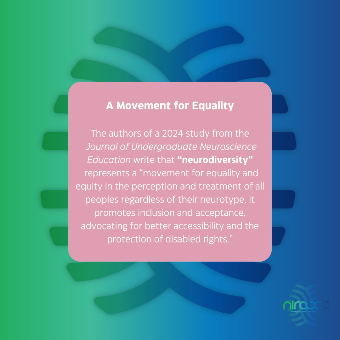 niraxxlife's tweet photo. What Does Neurodivergent Mean?
Courtesy of @BrainandLifeMag 

#Neurodivergent has been widely adopted as an alternative to "disorder" or "abnormal" and praised as an affirmation of #atypical #neurologic #strengths.

To read the full #article, visit: https://t.co/fC5ly4ZUL9 https://t.co/D6IBExB1oB