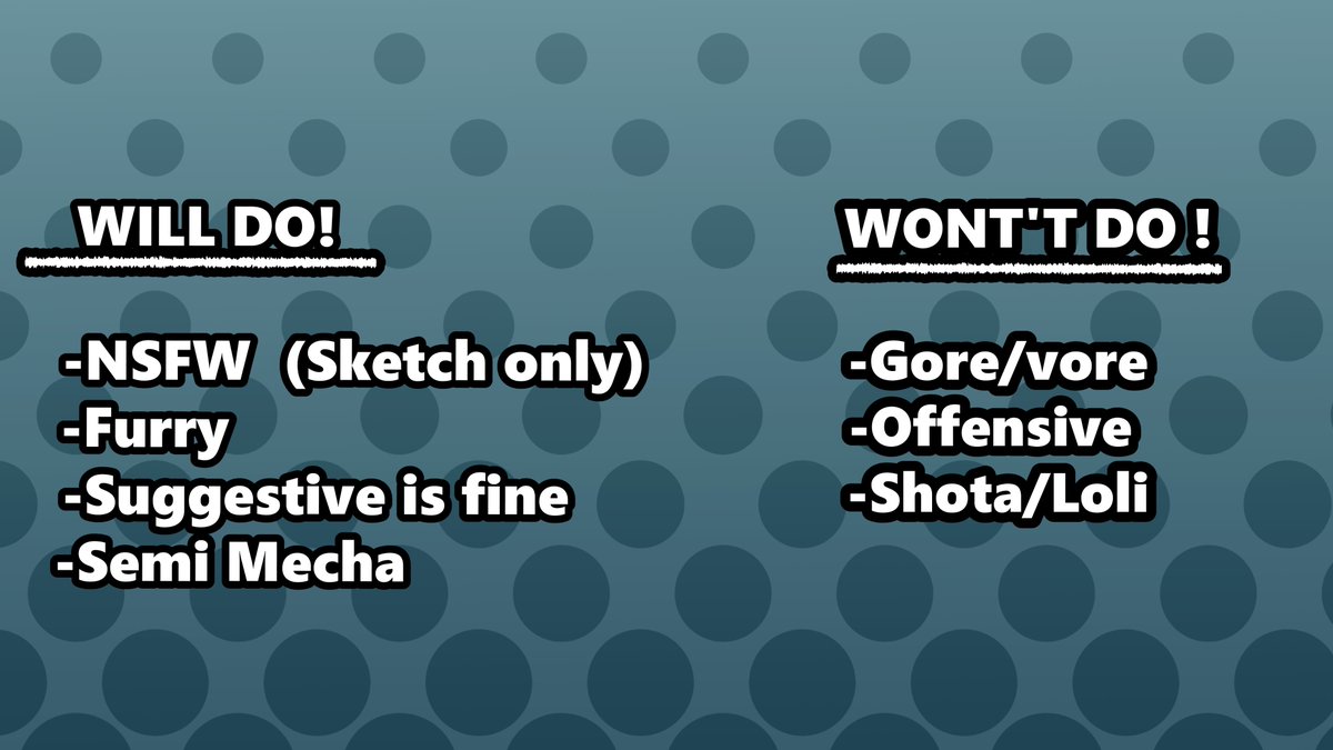 TheDoodleChrome's tweet image. Gonna Open Emergency Commissions. need some money to pay bills sadly.
Opening up to 8 slots! :D this time i'll even do color panels.