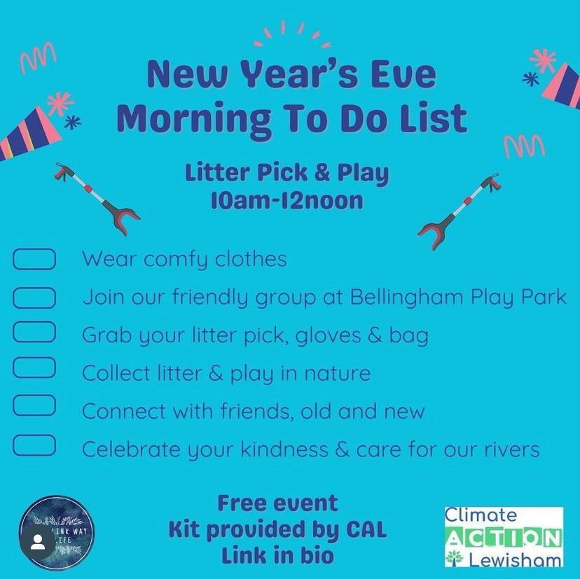 Are you busy on NYE morning? Join the New Year's Eve litter pick.

Details here: eventbrite.co.uk/e/litter-pick-…