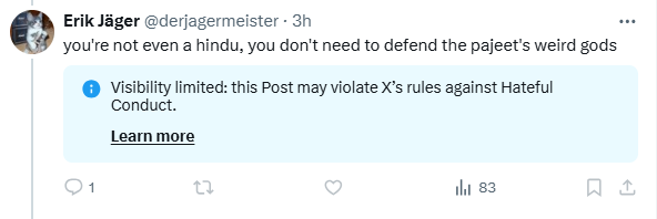 The word "pajeet" is now being censored. The Big Tech/Indian take over is beginning.