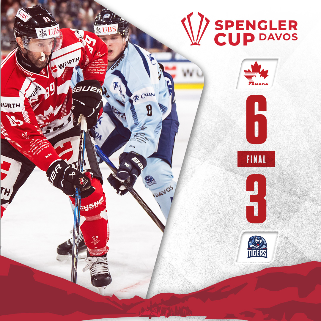 HockeyCanada's tweet photo. GAME OVER! See you in the semifinals. 🇨🇦

MATCH FINI! Rendez-vous en demi-finale. 🇨🇦

📊 https://t.co/6QZw7jIiMe 
📊 https://t.co/YleXpJbnXA 

#SpenglerCup | #CoupeSpengler https://t.co/mgRP5fYgfe