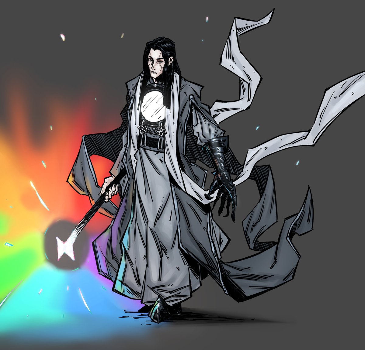 DerzhavinArt's tweet image. A design commission of a Sorcerer character, had lots of fun with this one!