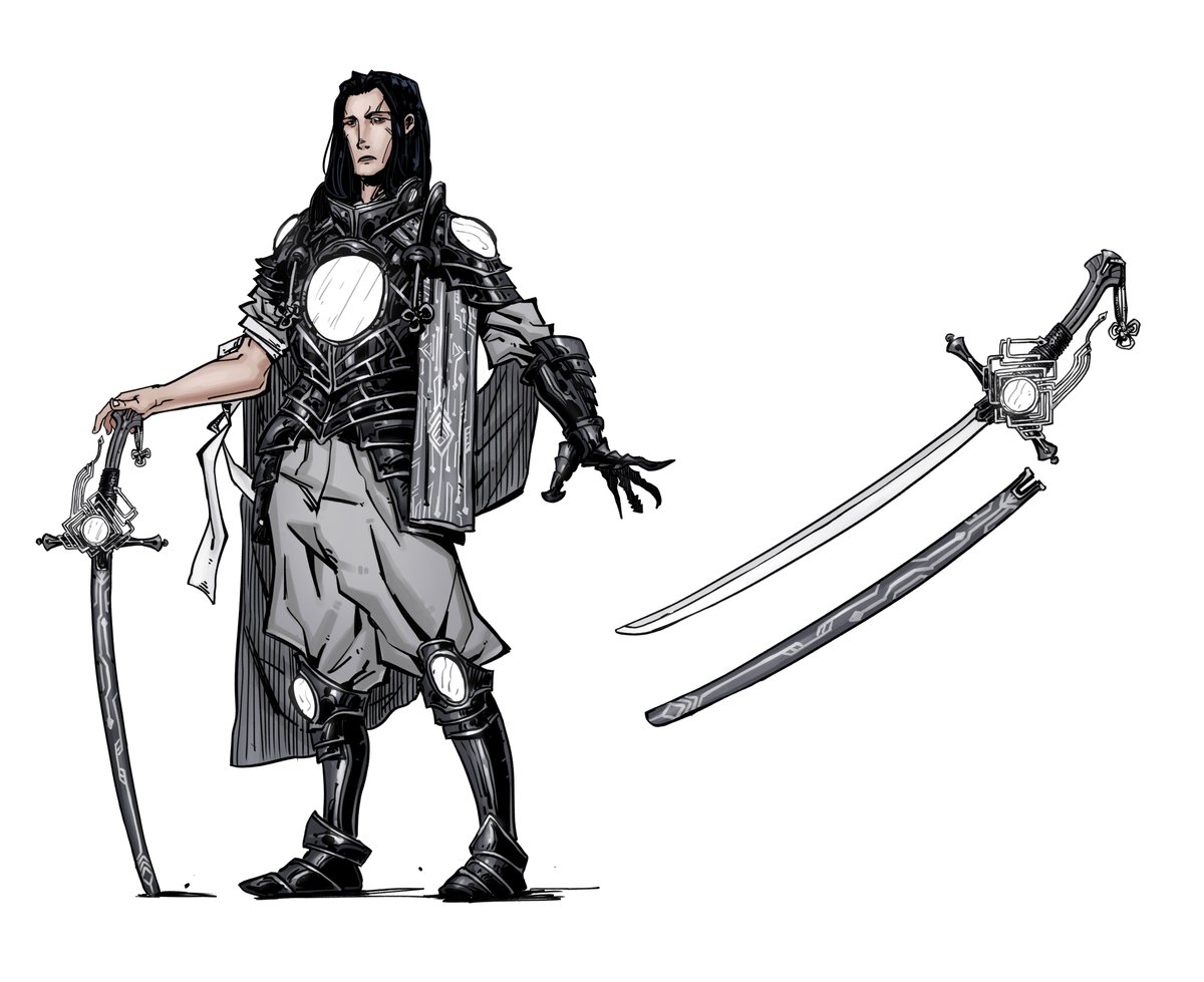 DerzhavinArt's tweet image. A design commission of a Sorcerer character, had lots of fun with this one!