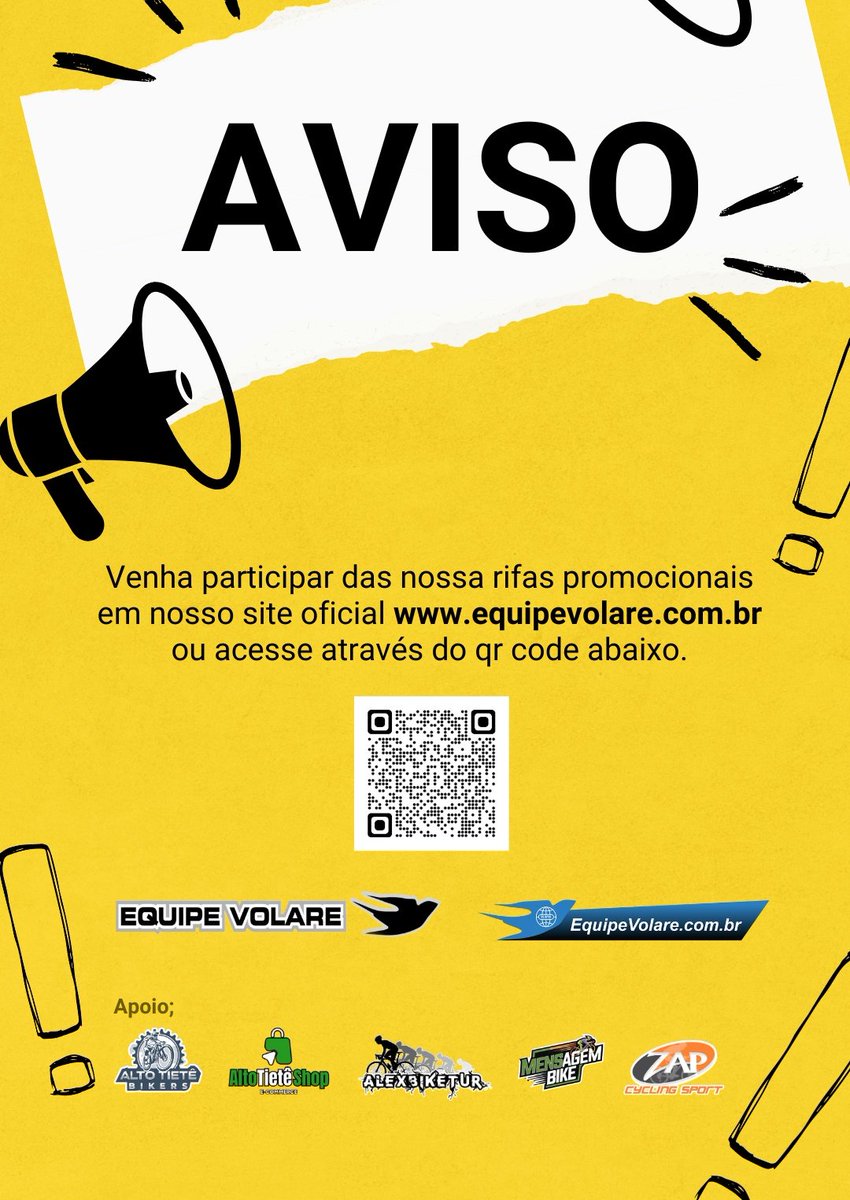 EquipeVolare's tweet image. Venha participar das promoções no site oficial da @equipevolare acesse; equipevolare.com.br cadastre-se e participe.

#bike #ciclismo #participe #mtb #promocoes #bicicleta
