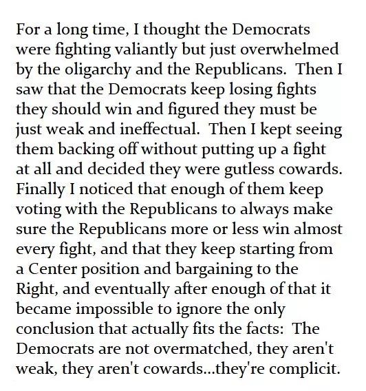 <a href="/JamesSkoufis/">James Skoufis</a> <a href="/DNC/">Democratic Party</a> Under the guise of bipartisanship, the Democratic Party has done far more to enable the Republican Party than the Green Party ever could.