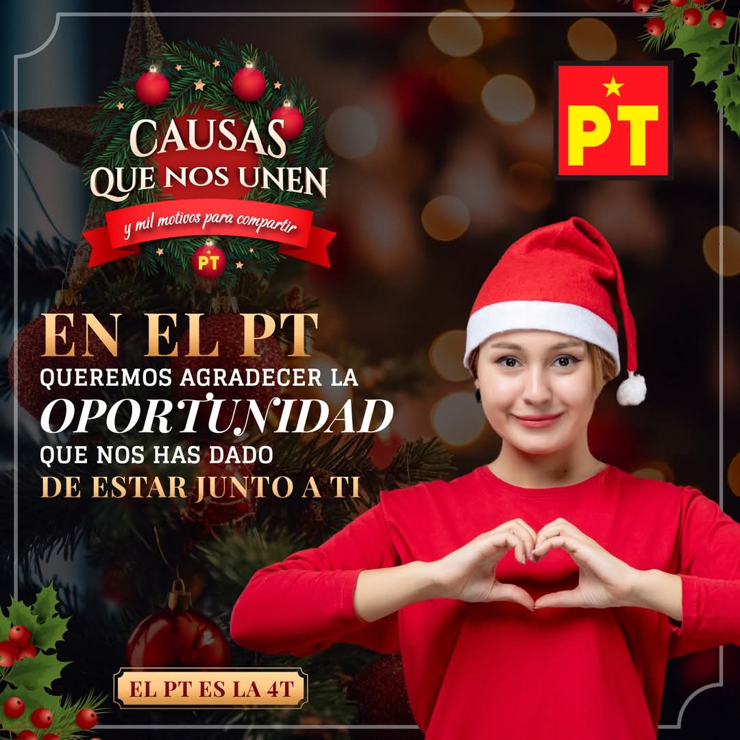 En el PT queremos agradecer la oportunidad que nos has dado de estar junto a ti.

#PTesla4T 
#CausasQueNosUnen