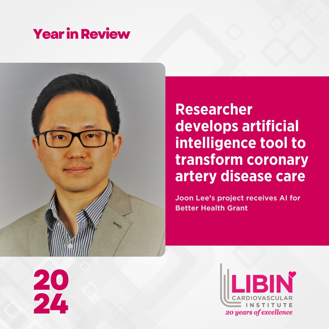 Researcher creates AI tool to transform coronary artery disease (CAD) care. Dr. Joon Lee aims to revolutionize CAD treatment with a support tool for personalized risk assessment. Full story: ow.ly/69KY50UuBa4 

#YearInReview2024