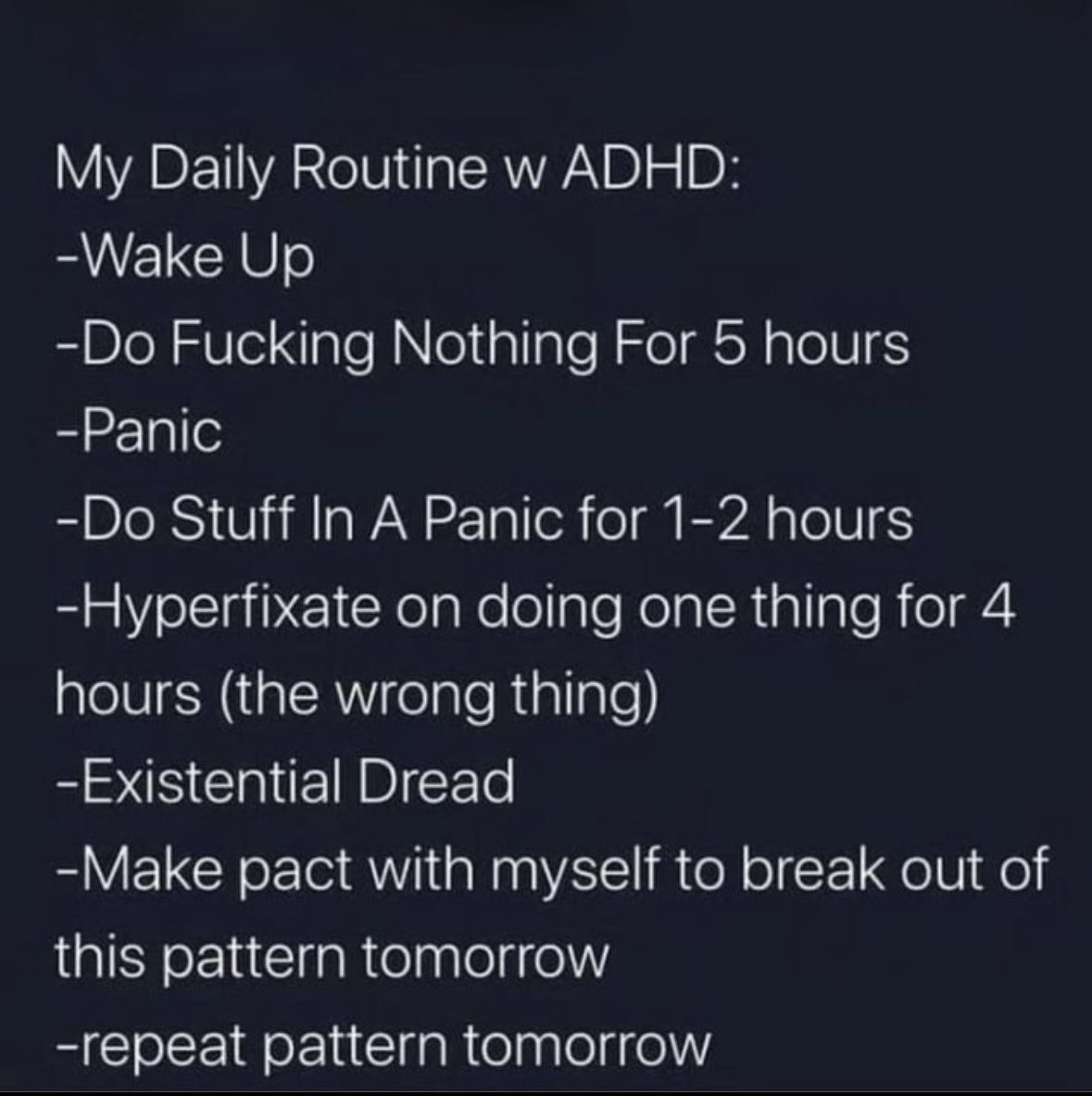 ADHDForReal's tweet photo. https://t.co/ZRBoQr9L3q