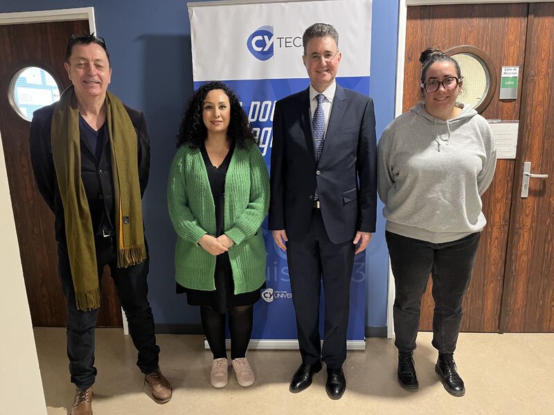 Visited CY Tech School of Engineering in Cergy to discuss collaboration avenues. Very grateful to Mr. Michel Guilmault, Dr. Besma Zeddini, and Dr. Pierre Andry for the warm welcome and enriching discussions. Excited about future opportunities! #engineering #ComputerScience