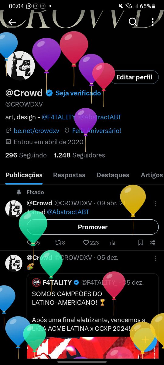 CROWDXV's tweet image. Balão subiu 🥳🥳
